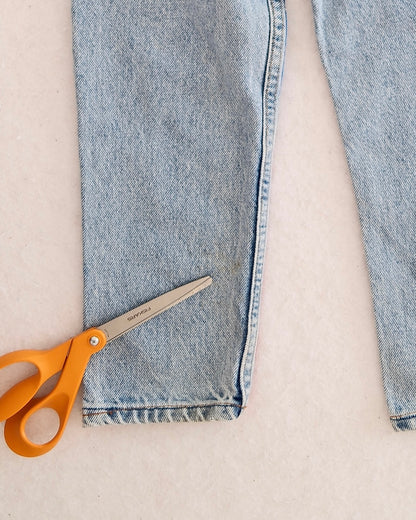 Vintage Levi's Bandana Upcycled Orange Tab Jeans: 6y