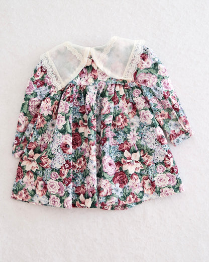 Vintage Pretty as a Picture Rose Floral Dress: 18m