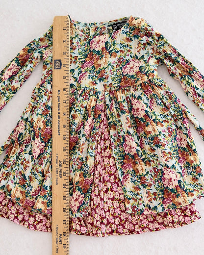 Vintage Children's Place Rayon Floral Layer Dress: 24m