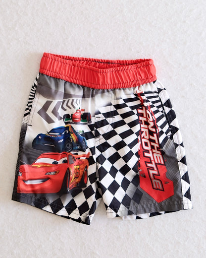2010s Baby Disney Pixar Cars Lightning McQueen Swim Trunks: 18m