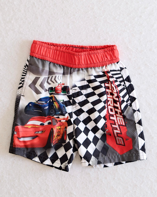 2010s Disney Pixar Cars Lightning McQueen Swim Trunks: 18m