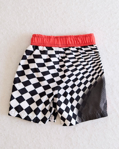 2010s Baby Disney Pixar Cars Lightning McQueen Swim Trunks: 18m