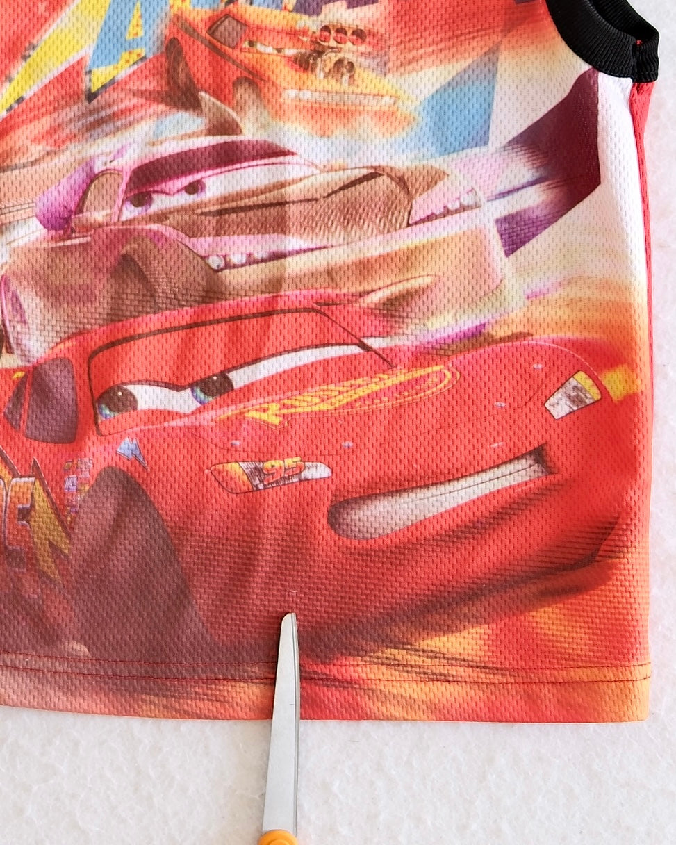 Y2K Kids Disney Pixar World of Cars Lightning McQueen Tank: 4T