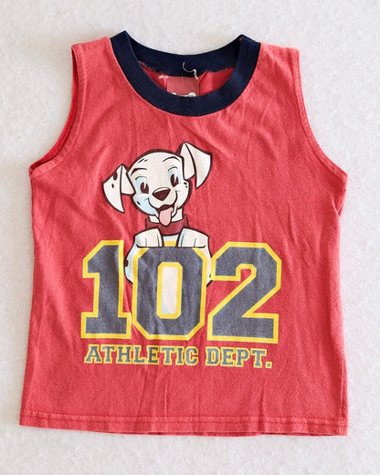 Vintage Kids 102 Dalmatians Athletic Dept. Tank: 4T