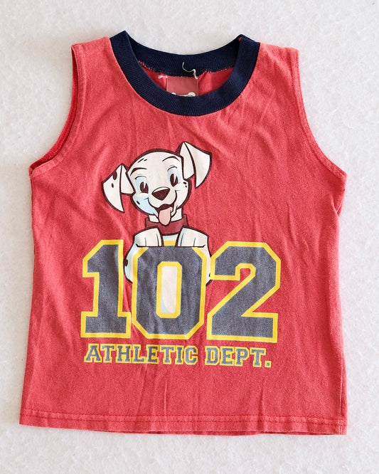 Vintage 102 Dalmatians Athletic Dept. Tank: 4T