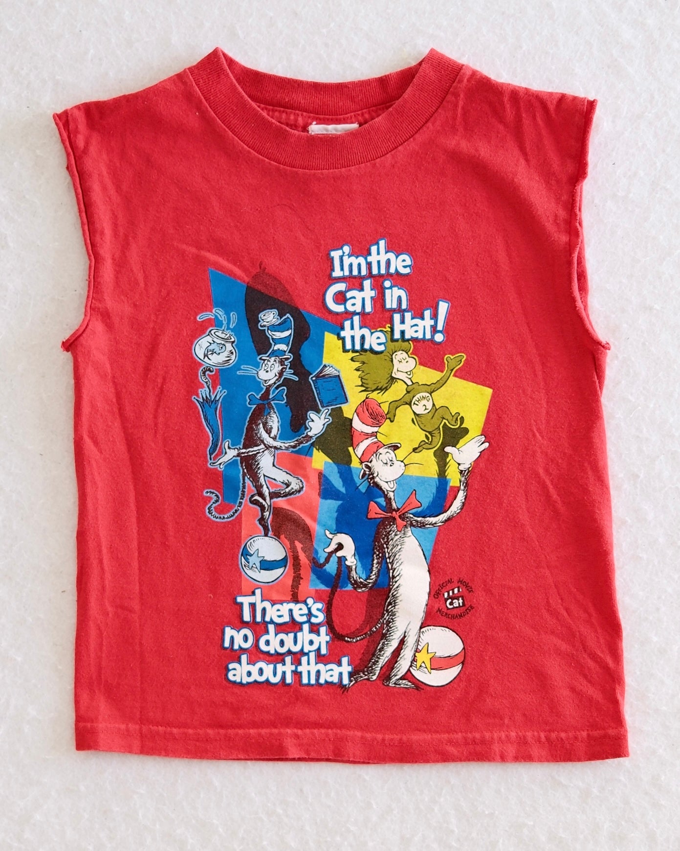 Vintage Dr. Seuss Cat in the Hat Movie Muscle Tank Top: 4T