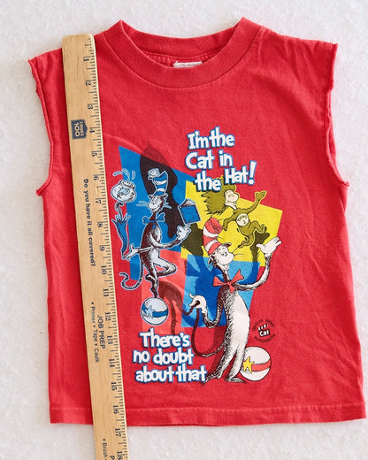Vintage Dr. Seuss Cat in the Hat Movie Muscle Tank Top: 4T