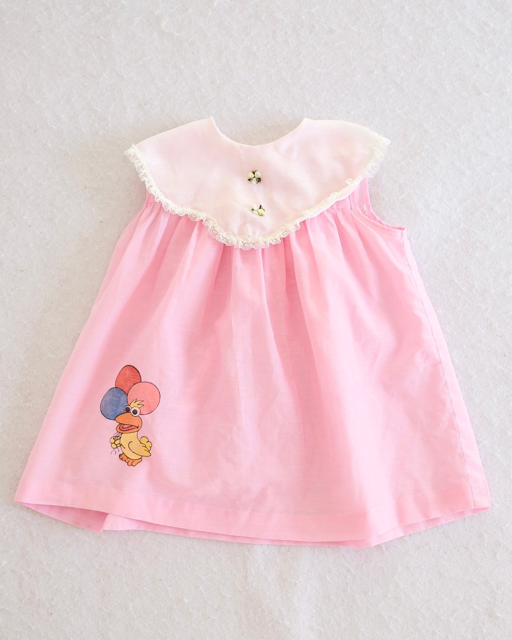 sasa   ヴィンテージ リリー NSL26014(ワンピース) 80s COTTON VOILE STRIPE BANDED COLLAR GATHER