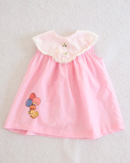 Vintage Baby Sesame Street Little Bird Pink Dress: 18m?