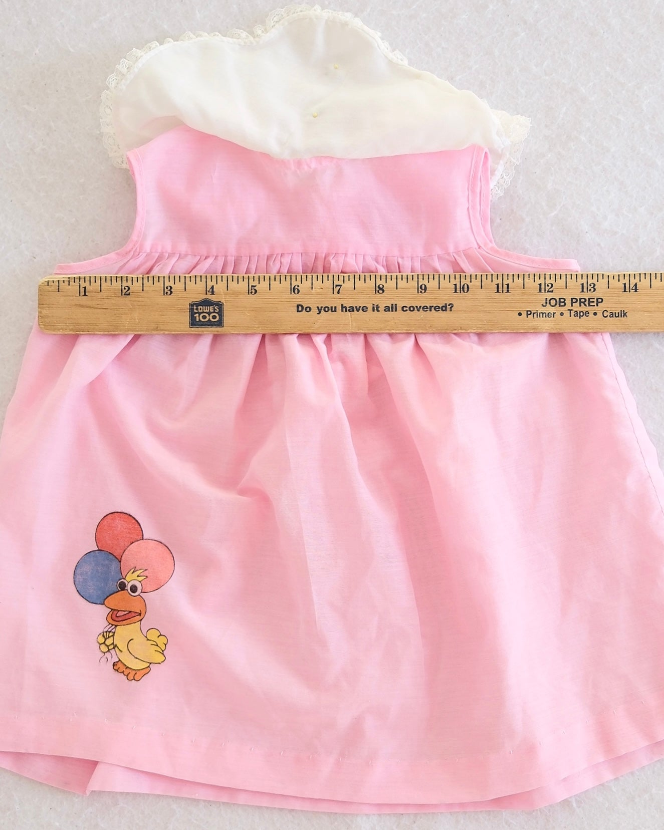 Vintage Baby Sesame Street Little Bird Pink Dress: 18m?