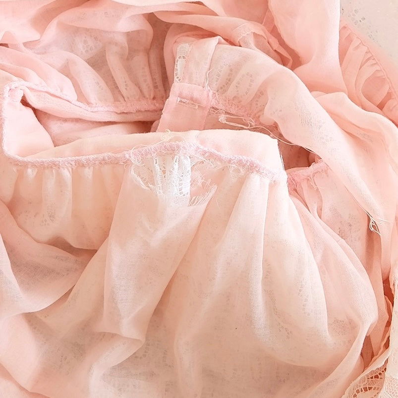 Vintage Toddletime Pink Lace Panel Toddler Dress, 2T