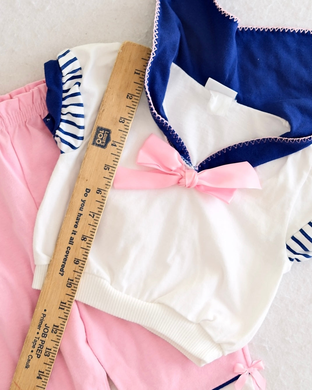 Vintage Carter's Pink Sailor Baby Outfit Set: 18m?