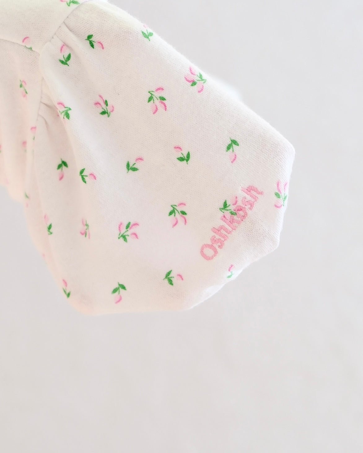 Vintage OshKosh Ditsy Floral Ruffle Collar Baby Top: 24 Months