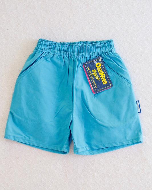 Vintage OshKosh B'Gosh Teal Elastic Waist Kids Shorts: Size 5