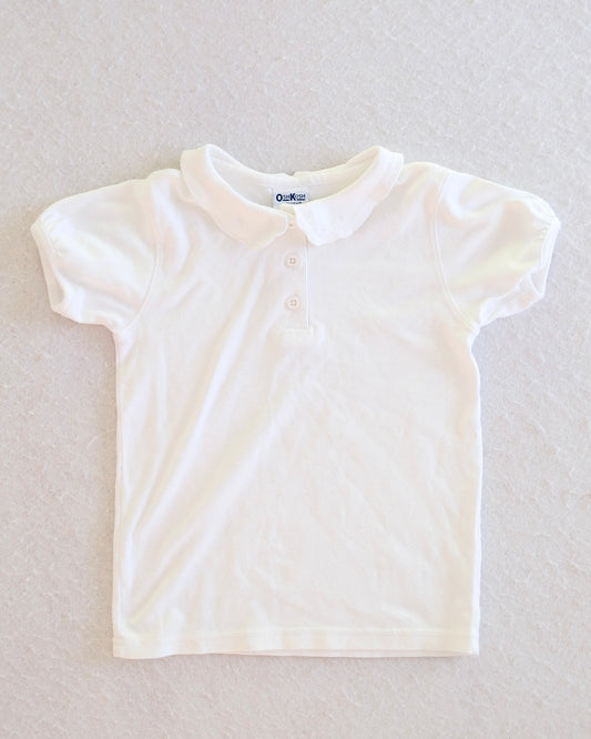Vintage OshKosh B'Gosh White Peter Pan Collar Kids Top: Size 6