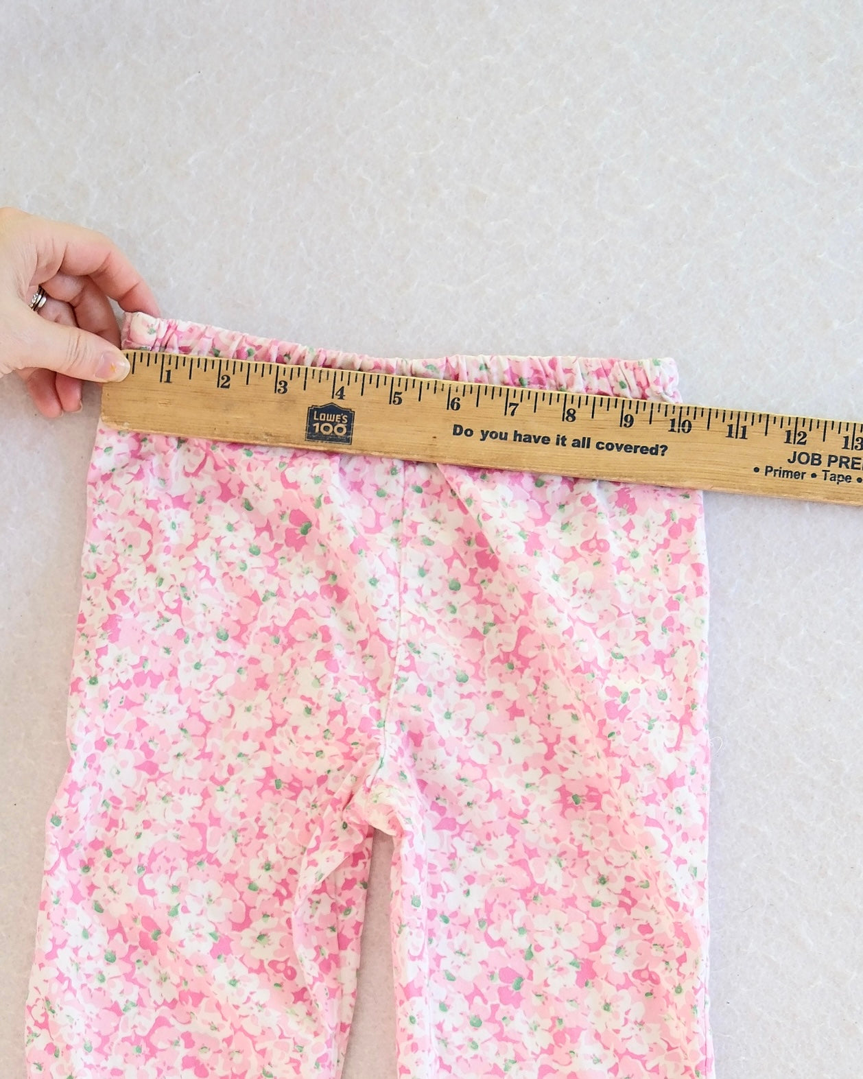 Y2K Ralph Lauren Pink Floral Kids Crop Pants: Size 6y