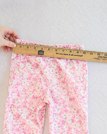 Y2K Ralph Lauren Pink Floral Kids Crop Pants: Size 6y