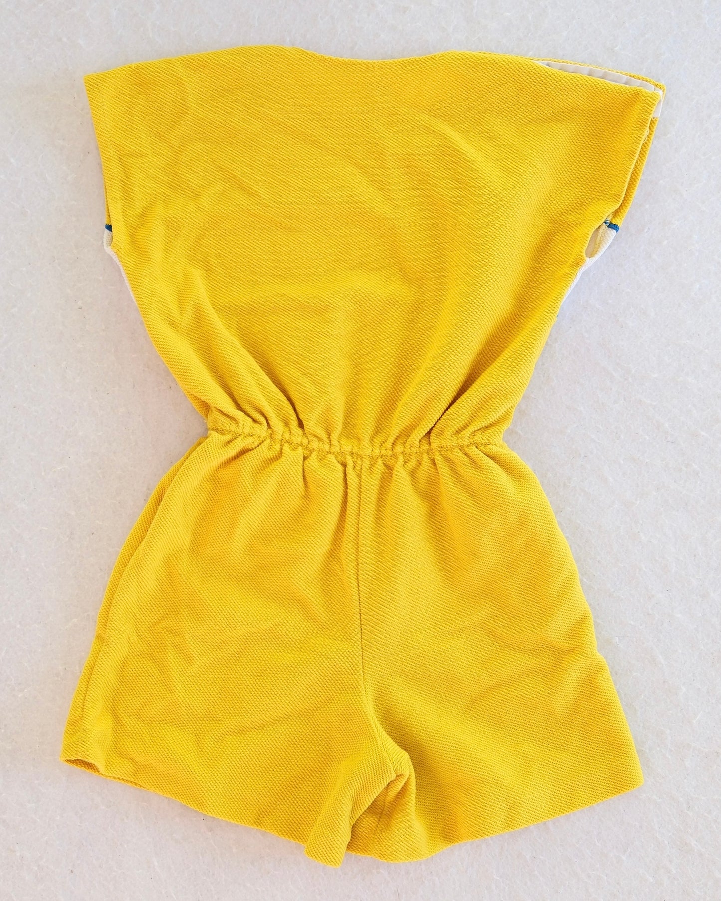 Vintage Healthtex Yellow Yacht Club Kids Romper: 6X