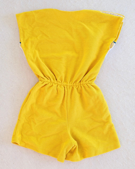 Vintage Healthtex Yellow Yacht Club Kids Romper: 6X
