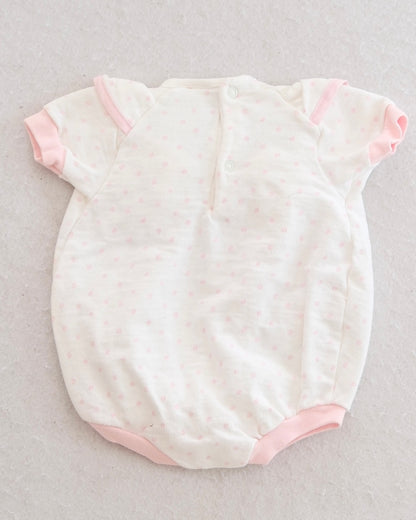 Vintage Little Me Pink Dot Bunny Ice Cream Baby Romper: 3m?