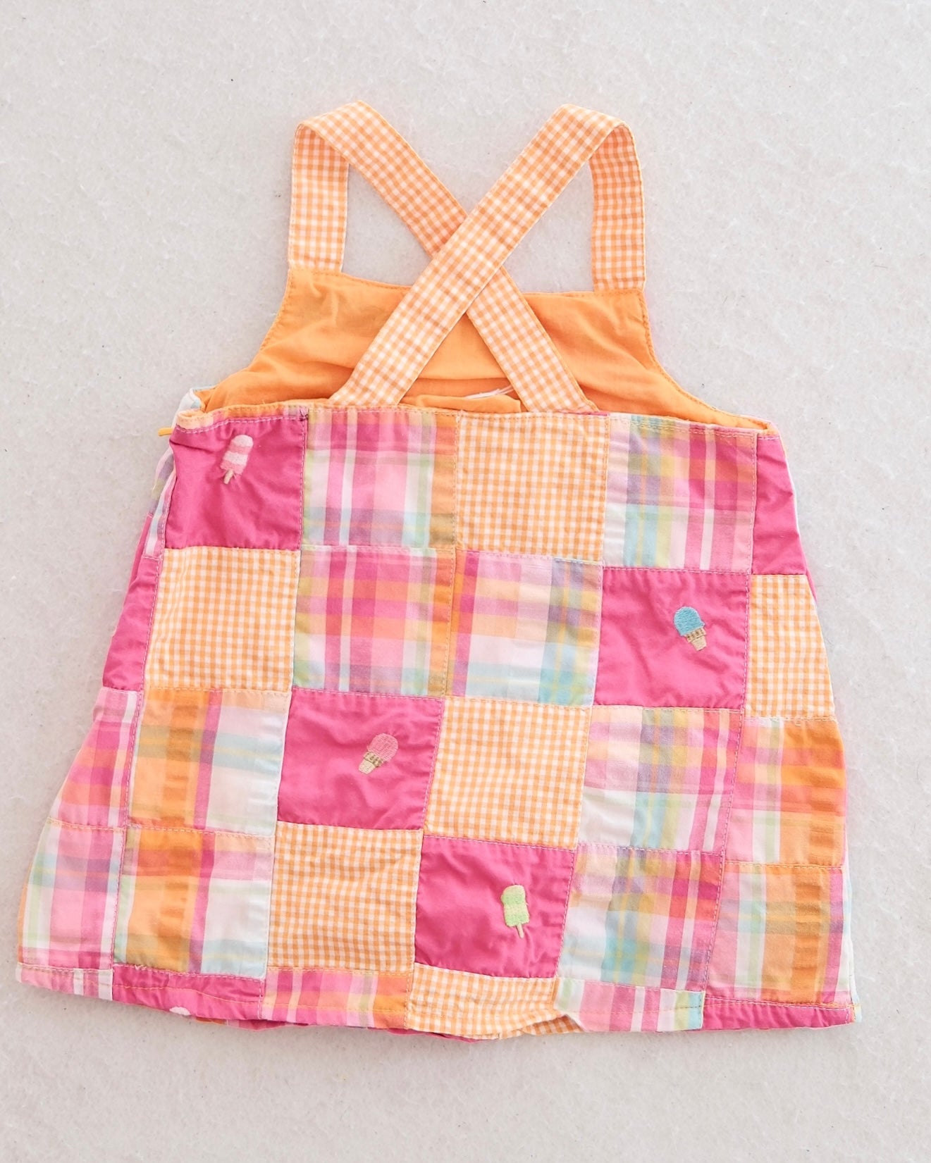 Y2K Gymboree Popsicle Party Cardigan + Patchwork Toddler Tank Bundle: 4T