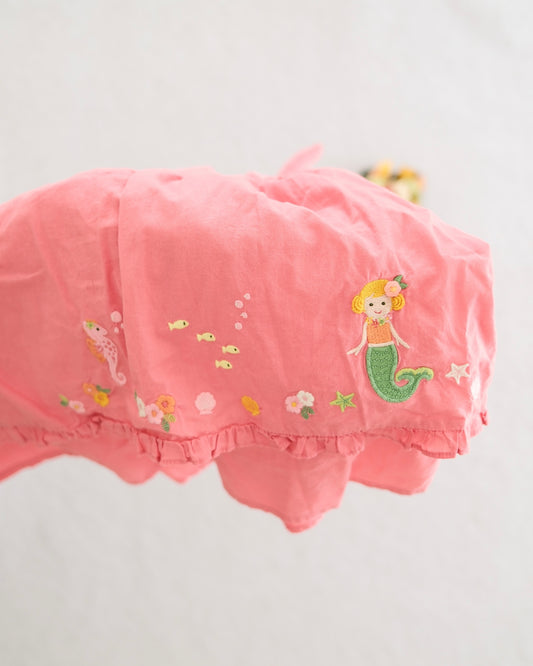 Vintage Gymboree Coral Reef Mermaid Seahorse Halter Dress: 3T