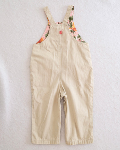 Vintage Gymboree Little Hula Girl Embroidered Overalls Romper: 24m