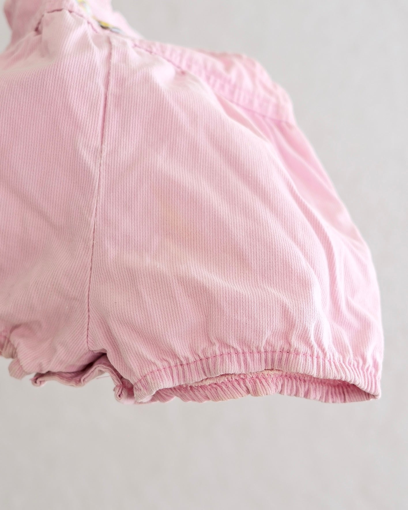 Vintage OshKosh B'Gosh Pink Ice Cream Patch Baby Bubble Shortall: 18 Months