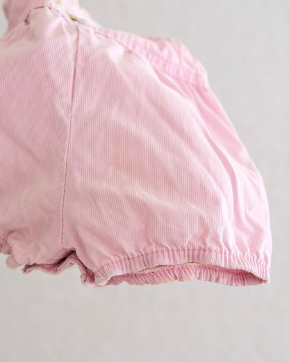 Vintage OshKosh B'Gosh Pink Ice Cream Patch Baby Bubble Shortall: 18 Months