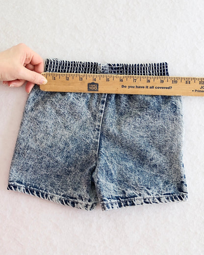Vintage Cherokee Kids Acid Wash Hickory Stripe Denim Shorts: 3T?