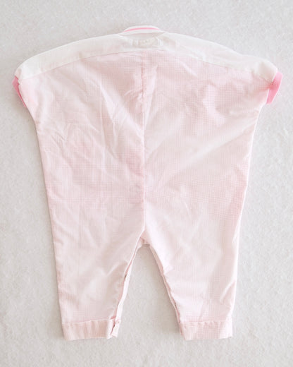 Vintage Buster Brown Pink Baby Romper: 12m - Yellow Clover Vintage Kids Clothes