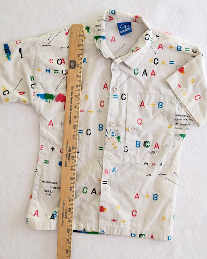 Vintage OshKosh + OP Surf Print Kids Button-Up Shirt Bundle: 8/10y?