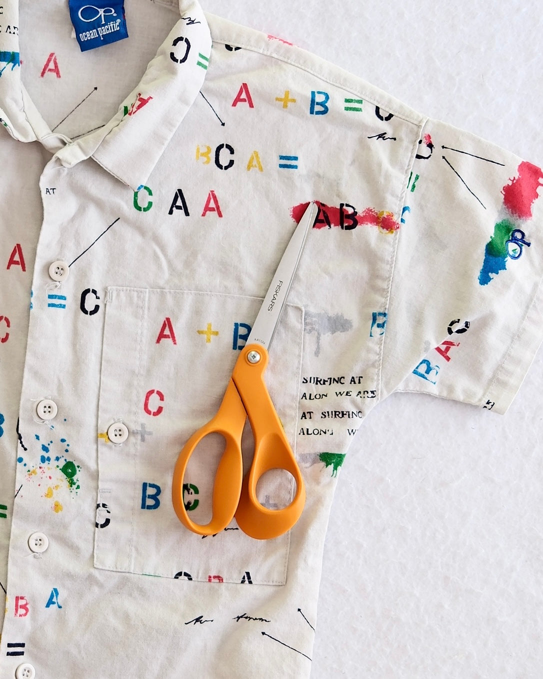 Vintage OshKosh + OP Surf Print Kids Button-Up Shirt Bundle: 8/10y?