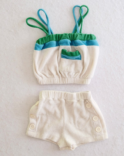 Vintage Carter's Terry Cloth Cropped Top Set: 5T/3T fit