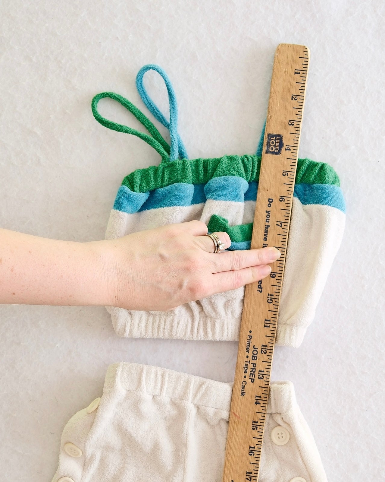 Vintage Carter's Terry Cloth Cropped Top Set: 5T/3T fit