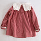 Vintage Cacharel Dusty Pink Velvet Toddler Dress: Size 4