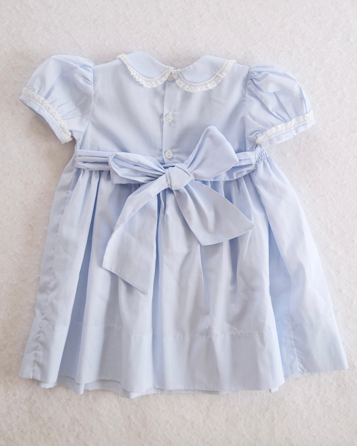 Heirloom Feltman Bros Smocked Baby Dress with Peter Pan Collar: 12m
