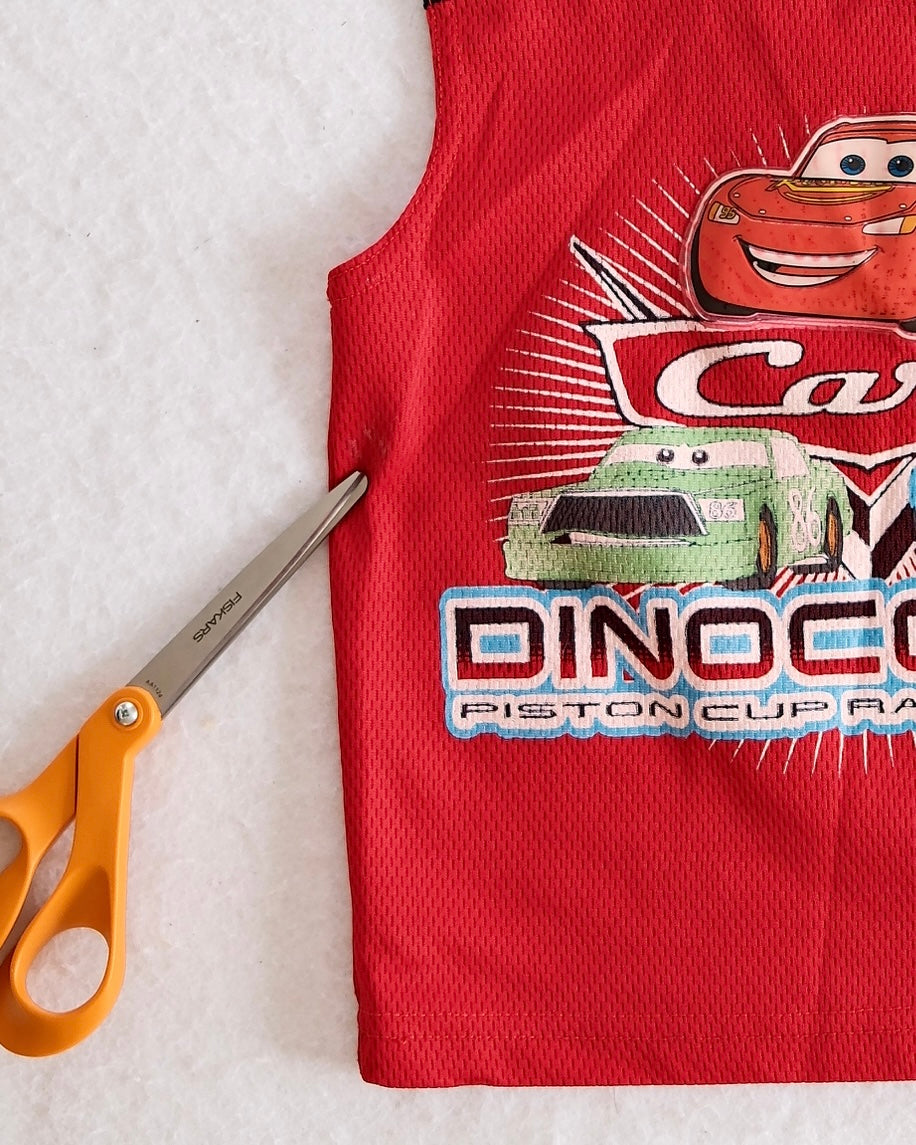 Y2K Disney Pixar Cars DinoCo 400 Red Toddler Tank: 4T?