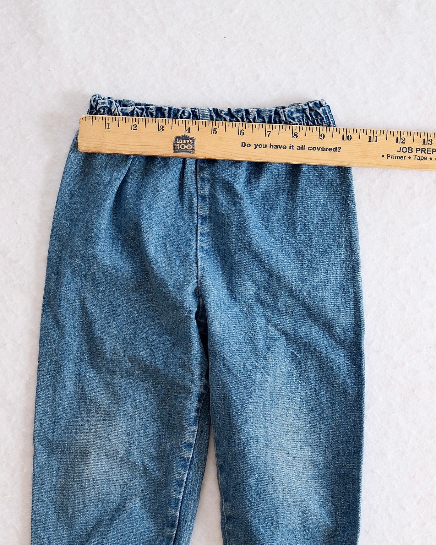 Vintage Toddler Elastic Waist Denim Jogger Pants: 3T