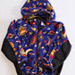 Vintage Molehill Mountain Space Print Fleece Hooded Jacket Toddler Coat: 4/5T