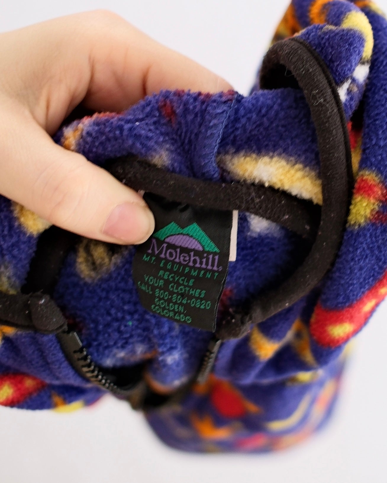 Vintage Molehill Mountain Space Print Fleece Hooded Jacket Toddler Coat: 4/5T