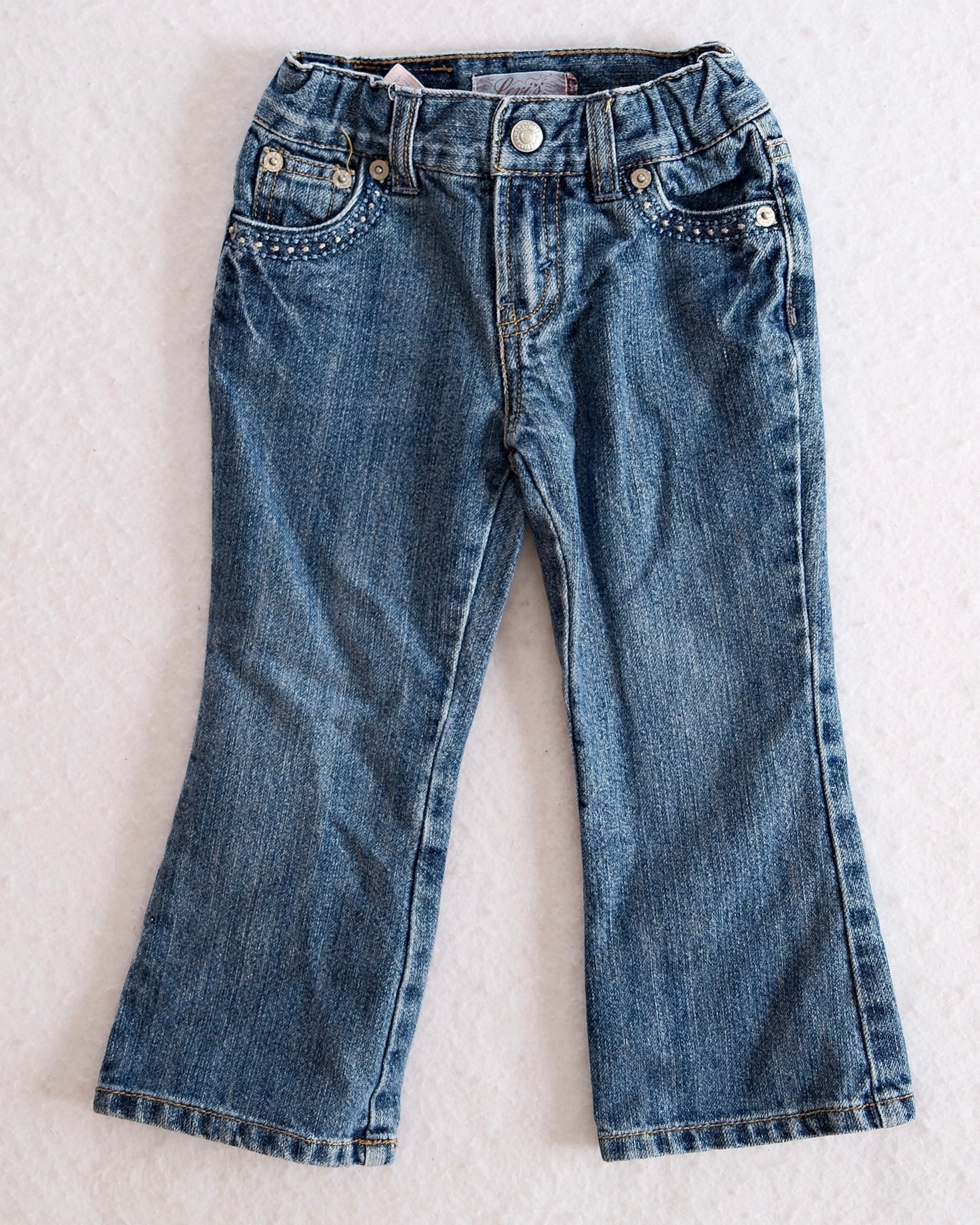 Y2K Levi’s Glittery Embroidered Back Pocket Toddler Jeans: 3T