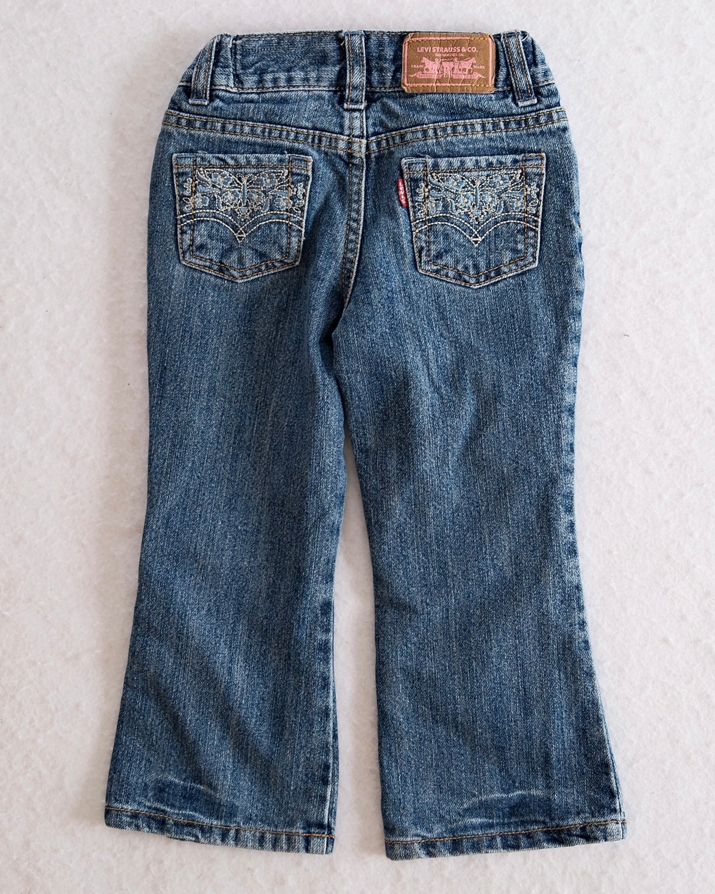 Y2K Levi’s Glittery Embroidered Back Pocket Toddler Jeans: 3T
