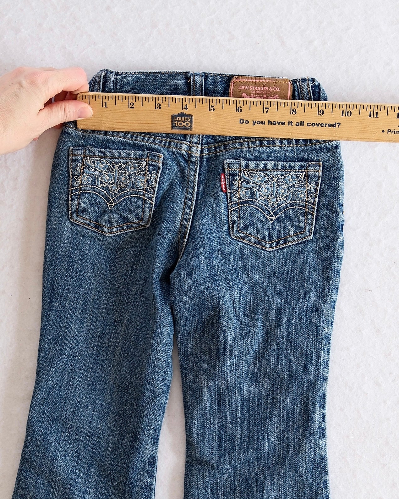 Y2K Levi’s Glittery Embroidered Back Pocket Toddler Jeans: 3T