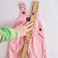 Vintage OshKosh B’Gosh Pink Floral Baby Overalls: 6/9m