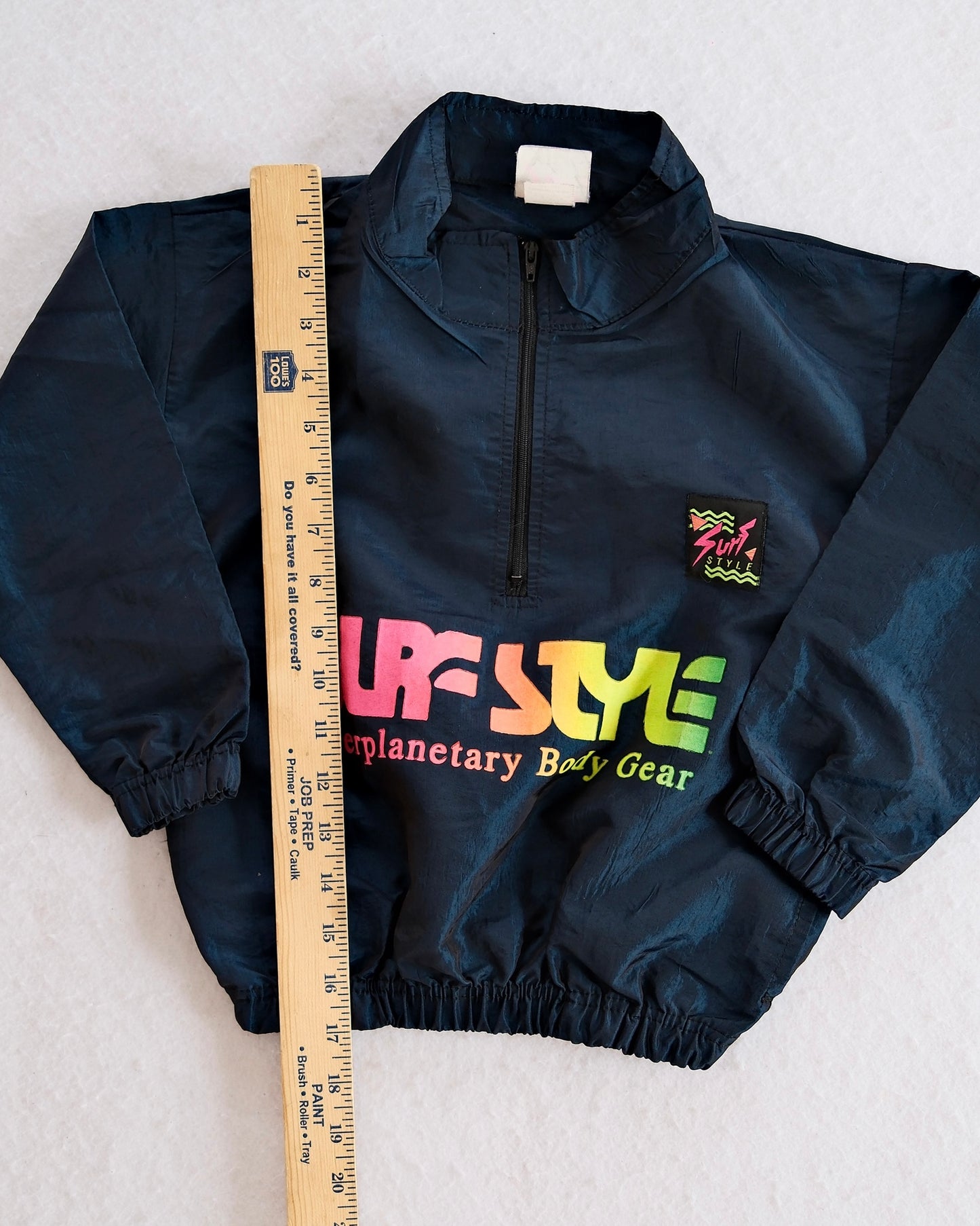Vintage Surf Style Interplanetary Body Gear Kids Windbreaker Pullover: 2–4T