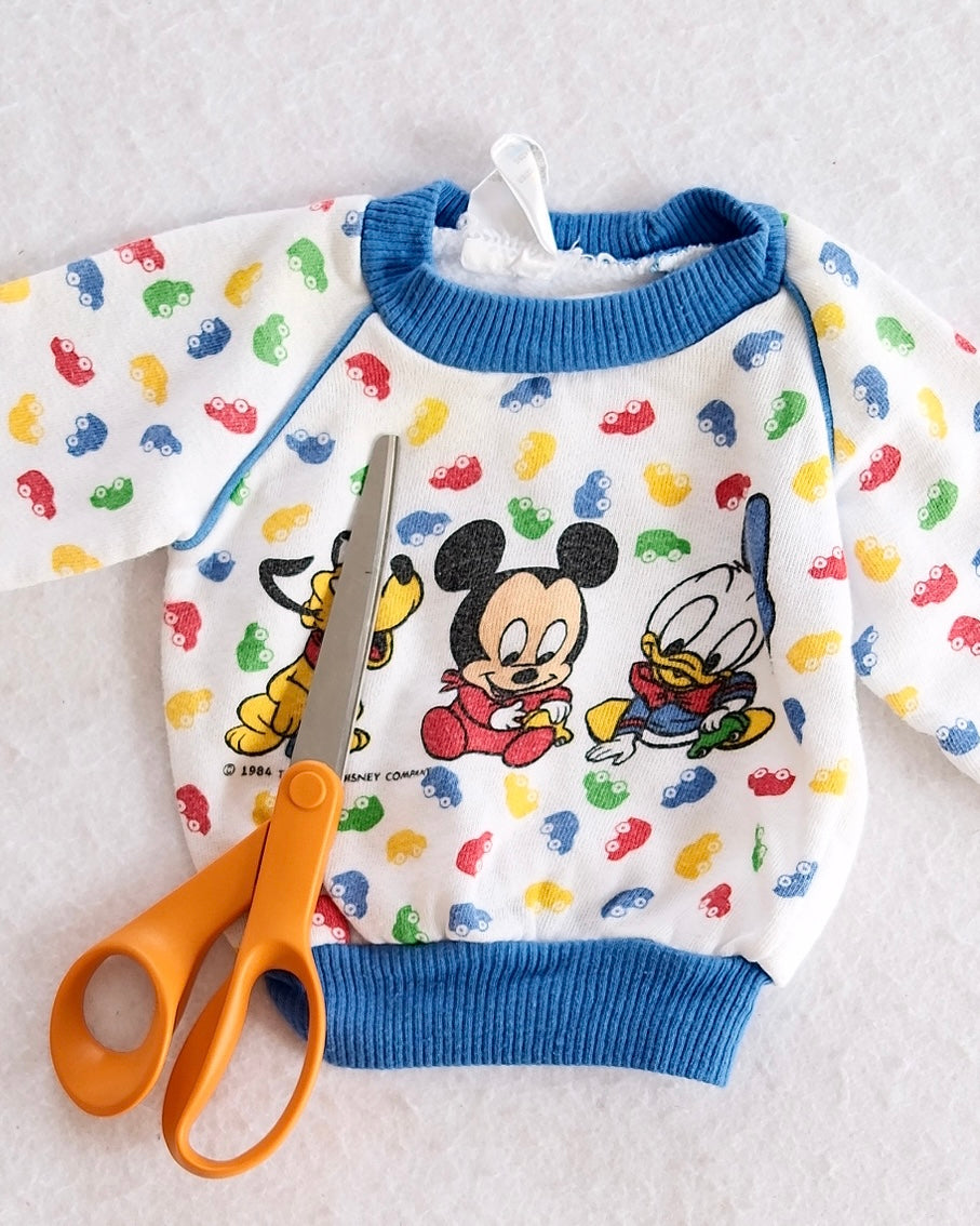 Vintage Disney Babies Mickey Donald Pluto Toddler Sweat Set: 6m