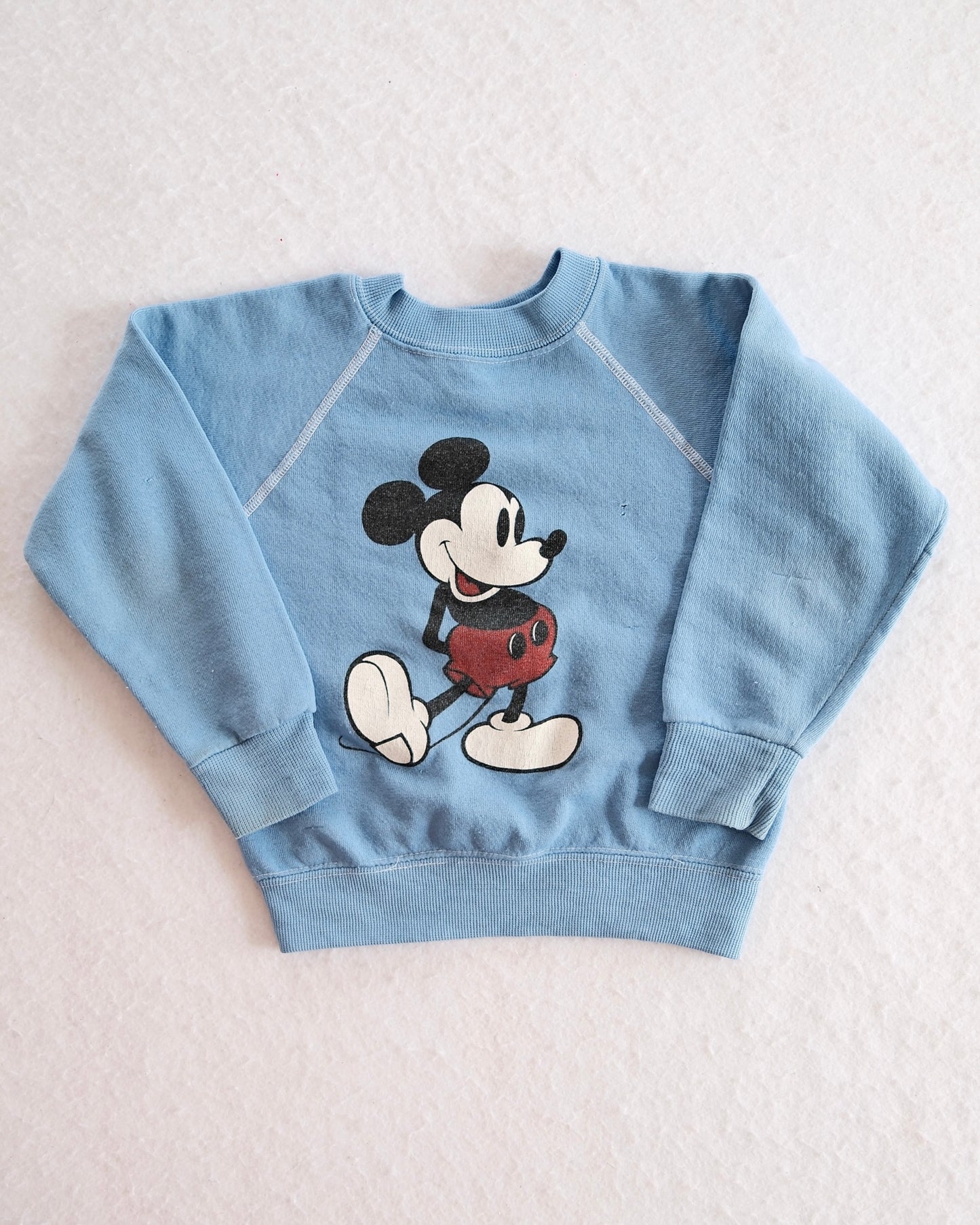 Vintage Disney Fashions Mickey Mouse Blue Kids Sweatshirt: 6y?