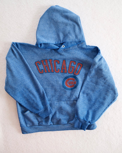Vintage Chicago Cubs Blue Youth Hoodie: 12y? - Yellow Clover Vintage Kids Clothes