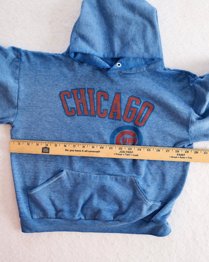 Vintage Chicago Cubs Blue Youth Hoodie: 12y? - Yellow Clover Vintage Kids Clothes